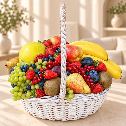 Cesta de frutas "Sweet Dream" / peso: 8.3 kg / Tamaño: 40*33*66 / fruta fresca / set de regalo / cesta de regalo