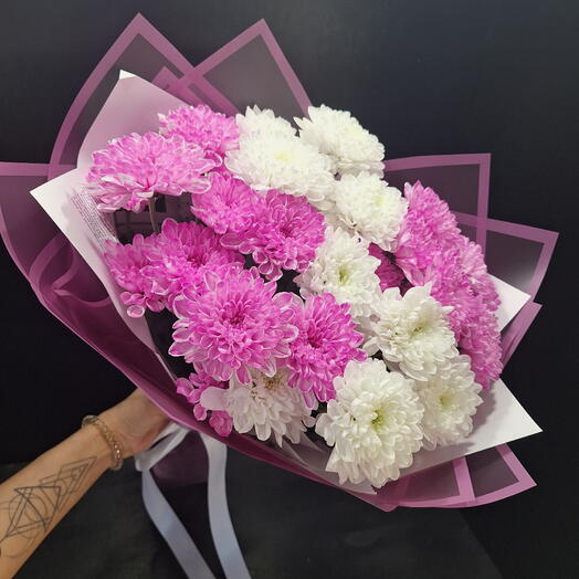 Фуксия с белым
