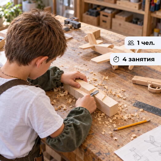 Твори смело!  Курс по столярному делу для детей