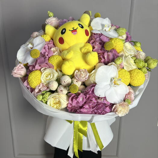 Букет с игрушкой🌸😍