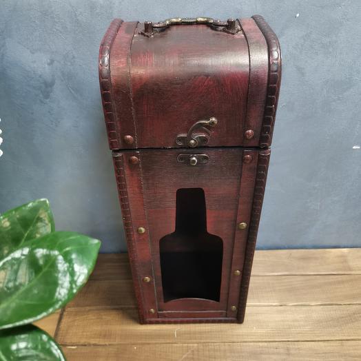 Кофр подарочный для бутылки дерево