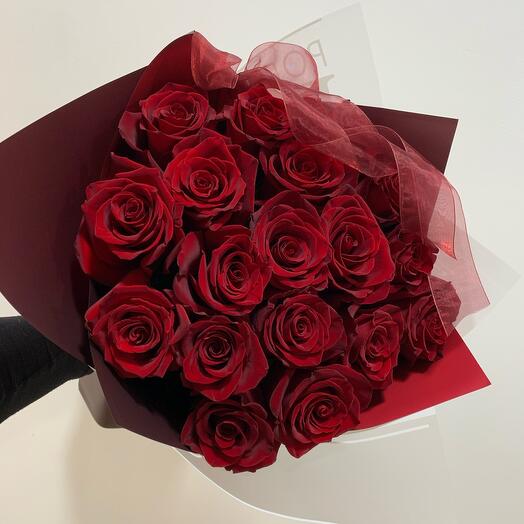 Roses the color of ripe cherries