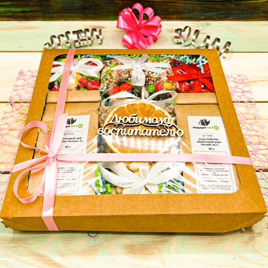 Juego de té de regalo para el educador "6 dulces"