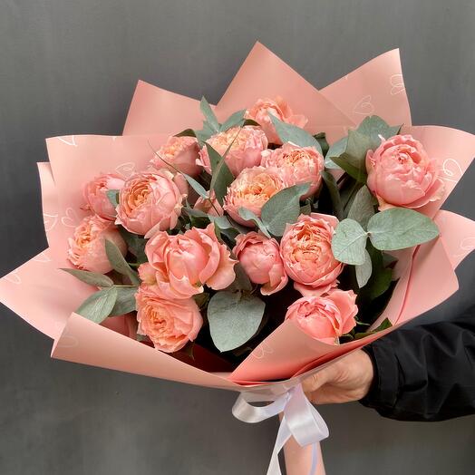 Пионовидная кустовая роза 🌹 «Джульетта»