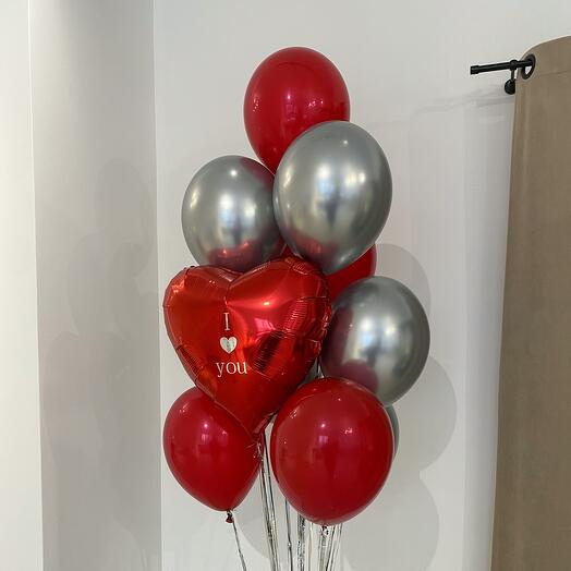 Воздушные шары I love you