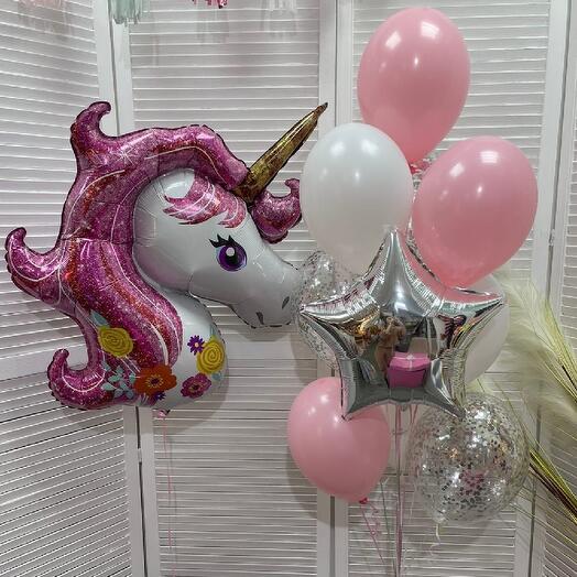 Composition "Pink mane"