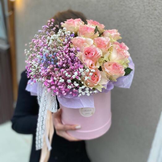 Цветы в коробке
