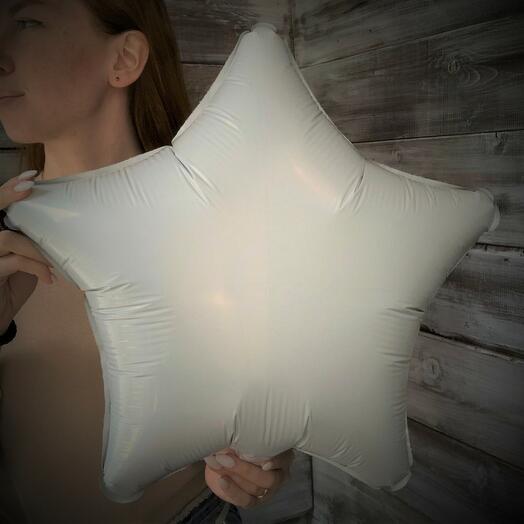Ball foil white star