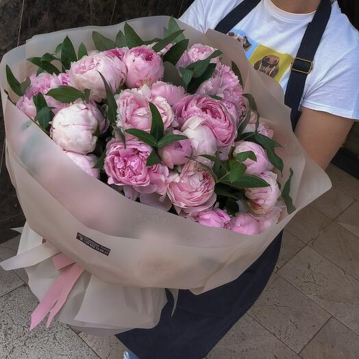 Peonias rosas