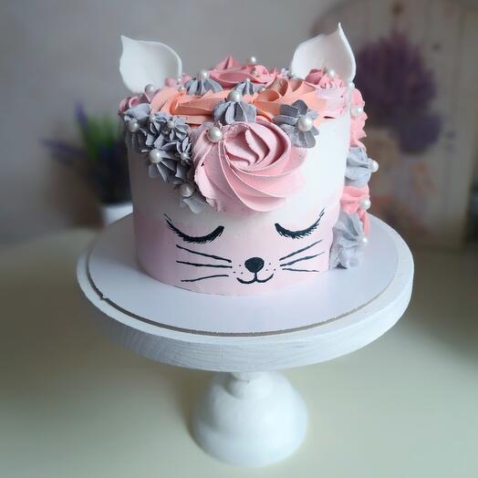 Pastel de cumpleaños gato
