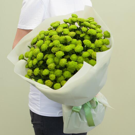 A bouquet of their Green Country chrysanthemums