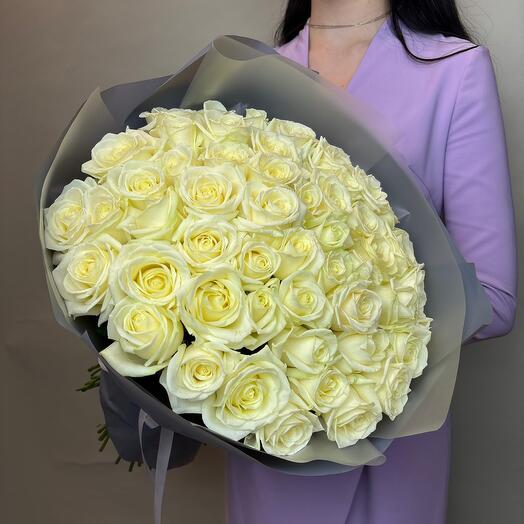 White roses 51pcs