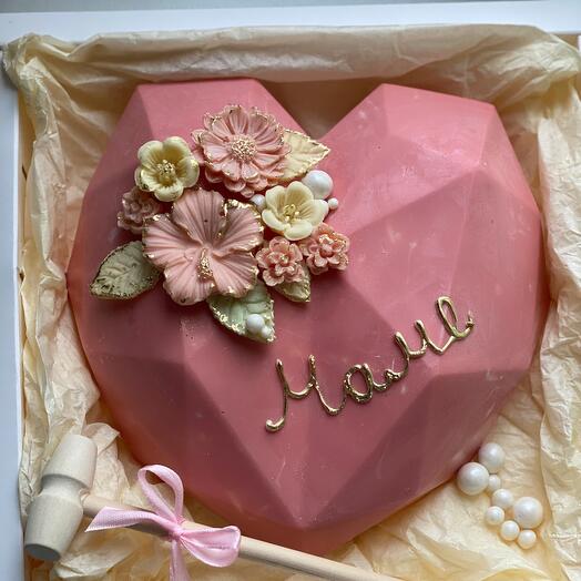 Шоколадное сердце маме