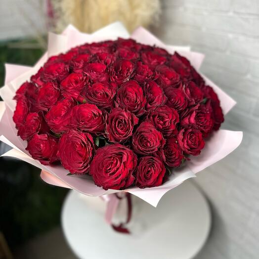Букет из 51 розы 🌹