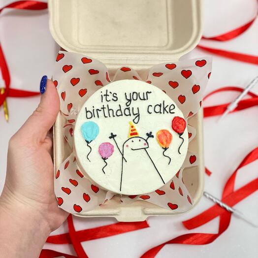Бенто торт «It s your birthday cake» другу, на день рождения, любимому, коллеге, любимой