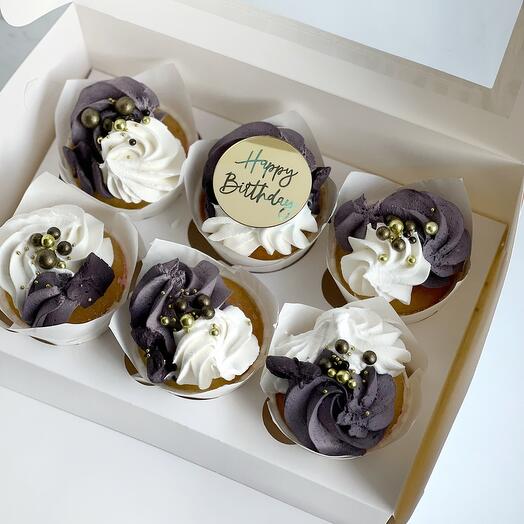 Капкейки happy birthday мужские