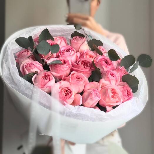 Розовые розы 25