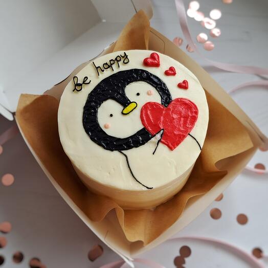 Pastel de Bento con pingüino para el más querido