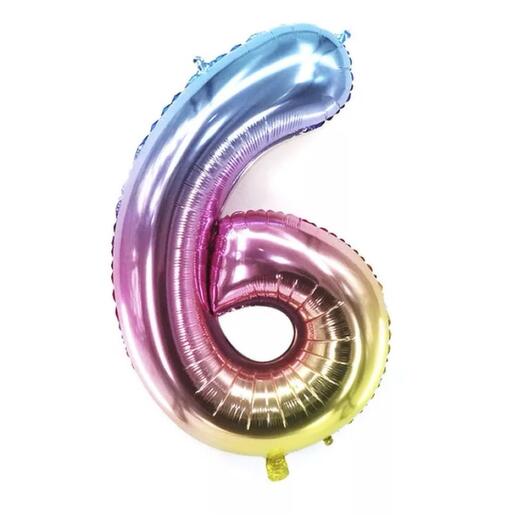 🎈Шар фольгированный цифра 6