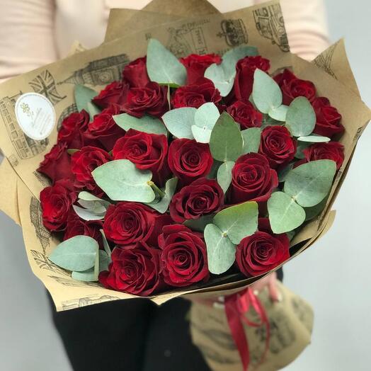 Букет из 25 одноголовой розы