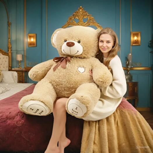 Soft toy Alex 150cm Coffee