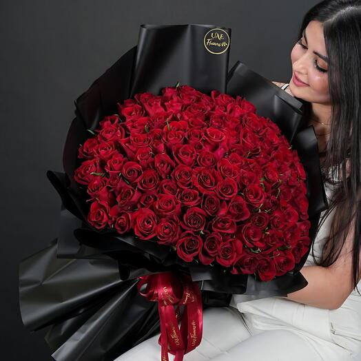 Bouquet Of 100 Red Roses