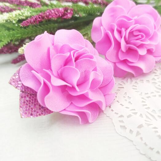 Розы ручной работы для волос