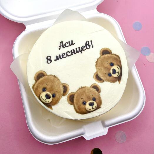 Бенто торт с медвежатами