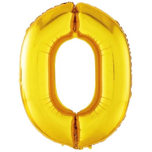 Фольгировванная цифра 0