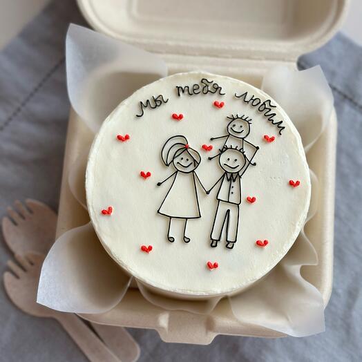 Бенто-торт для папы / мужа