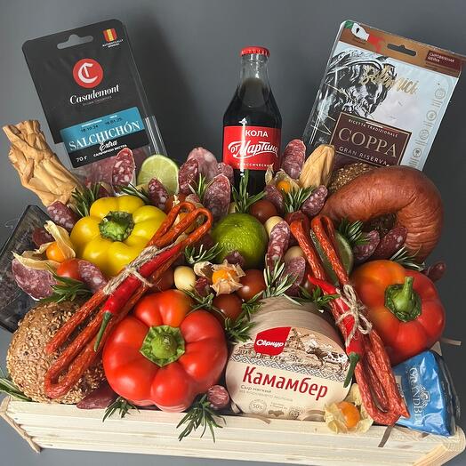 Букет в ящике «Мясной пир»