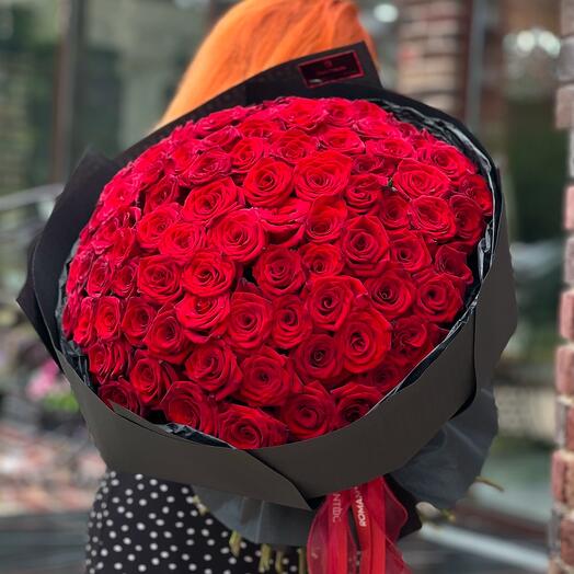 Букет из 101 розы 🌹
