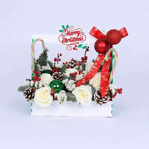 Merry Christmas Flower Tray