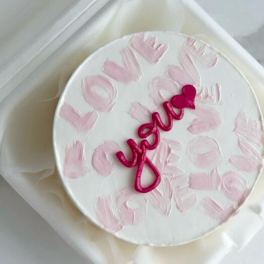 Бенто торт love you