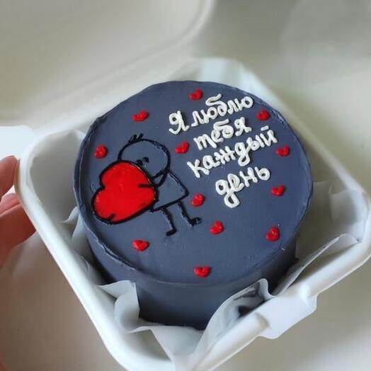 Бенто торт, люблю тебя каждый день