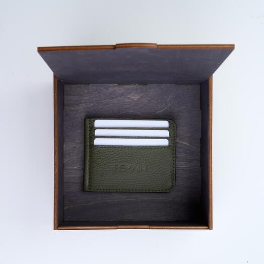 Картхолдер-кошелёк унисекс AIVI in olive
