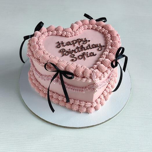 Торт сердце ламбет для девушки дочки