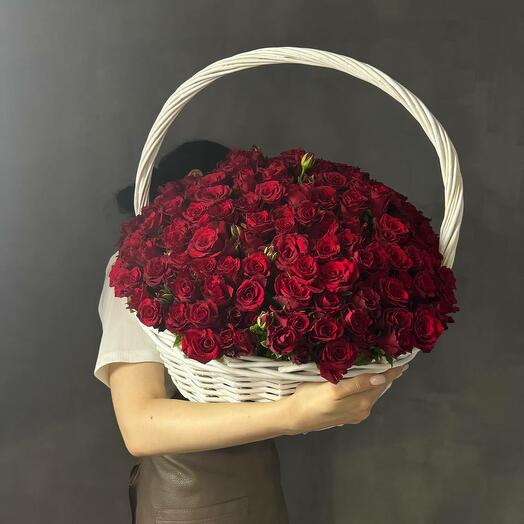 Моно корзина 151 роза