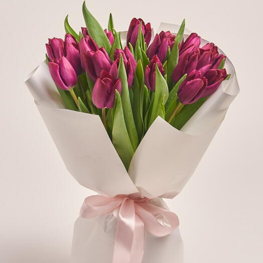 Bukiet z tulipanow rożowych