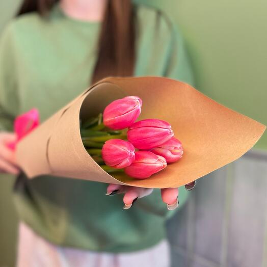 🌷Акция🌷Монобукет-комплимент из ПРЕМИУМ тюльпаны