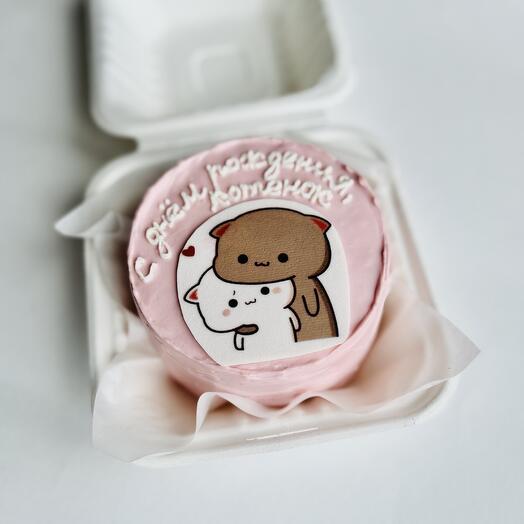 Бенто торт «С днем рождения, котенок»