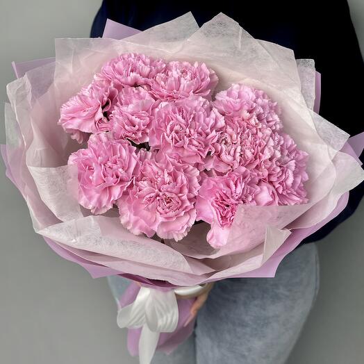Ramo de 11 Dianthus rosa claro (FW0202)