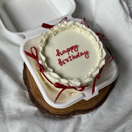 Бенто с красными бантиками «Happy birthday»