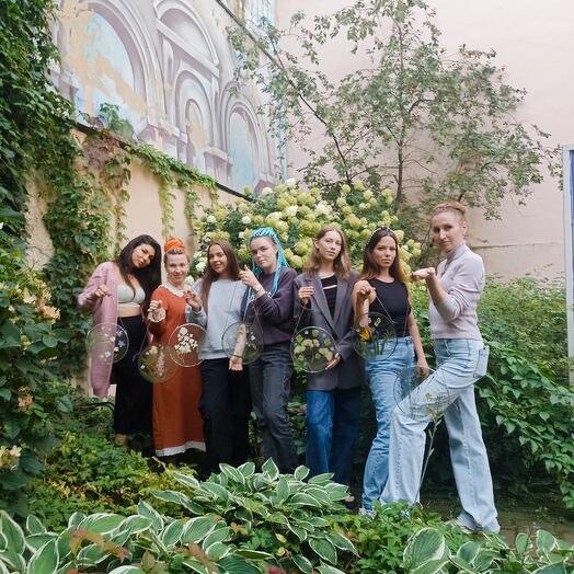 Электронный Подарочный сертификат на мастер класс Гербарий в технике витража Тиффани.(Круг диаметром 20 см.)