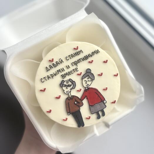 Бенто торт с рисунком