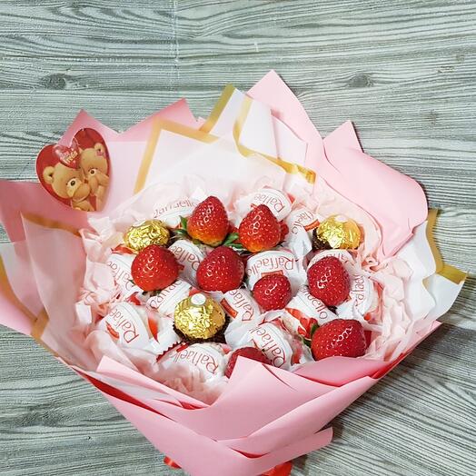Букет из клубники/ рафаэлло/ Ферреро роше🍓