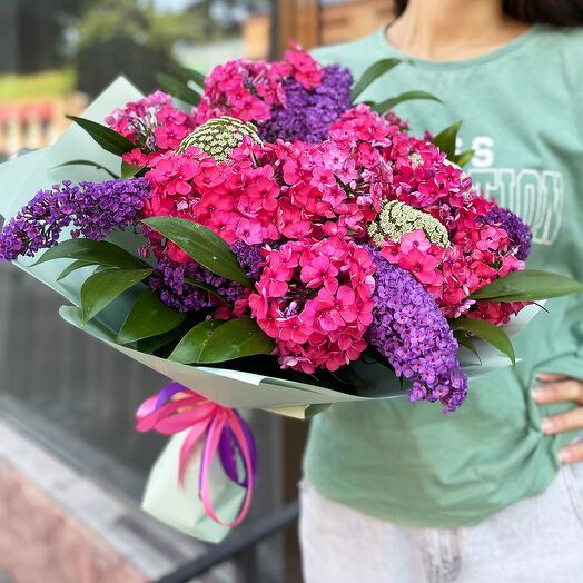 Pink and purple bouquet