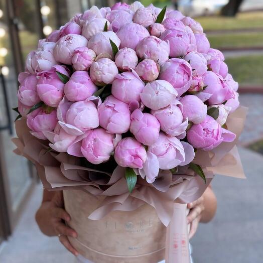 A box of premium peonies XL