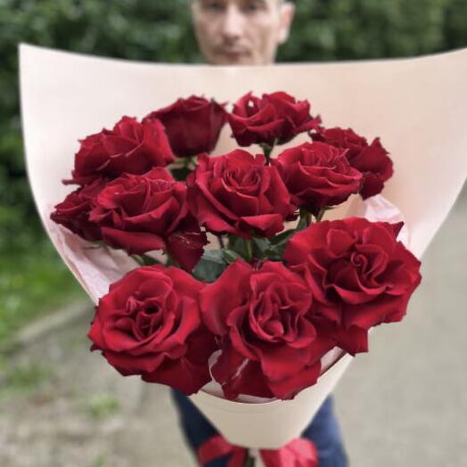 Розы французские 11 штук 60 см