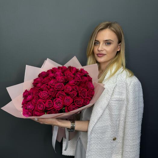 51 малиновая роза